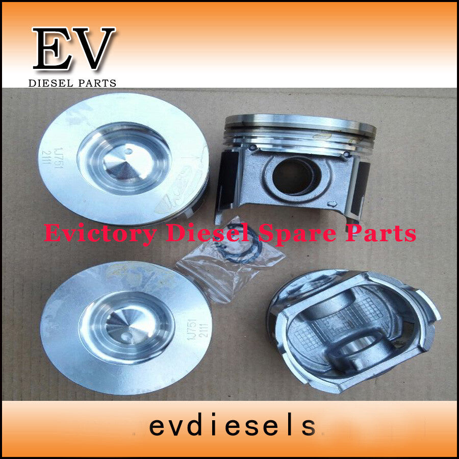 for KUBOTA V3307-DI V3307 rebuild kit gasket piston ring bearing+16V valves