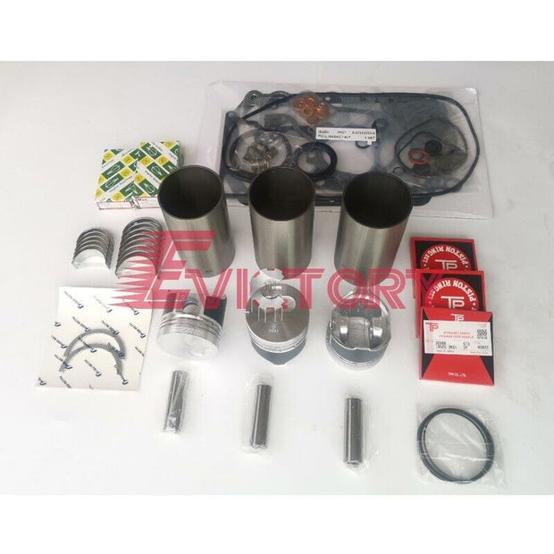 For Isuzu 3KC1 rebuild kit bearing piston liner overhaul kit gasket excavator