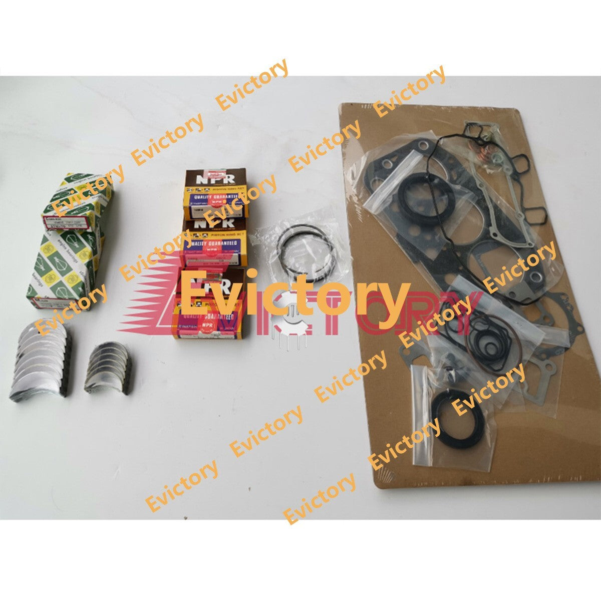 For Yanmar 3YM20 overhaul rebuild kit full gasket +all bearings + piston ring