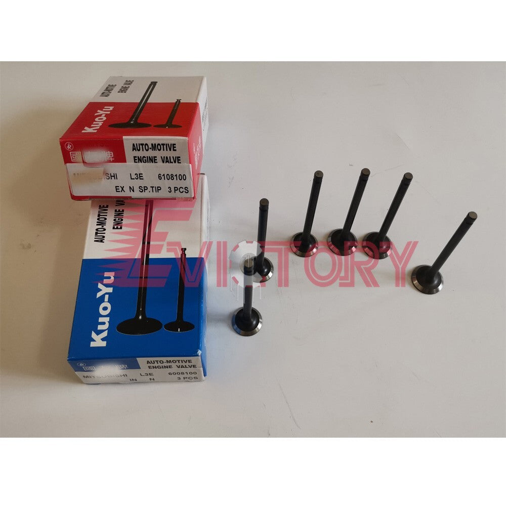 MITSUBISHI L3E rebuild kit piston ring cylinder liner head gasket bearing valve