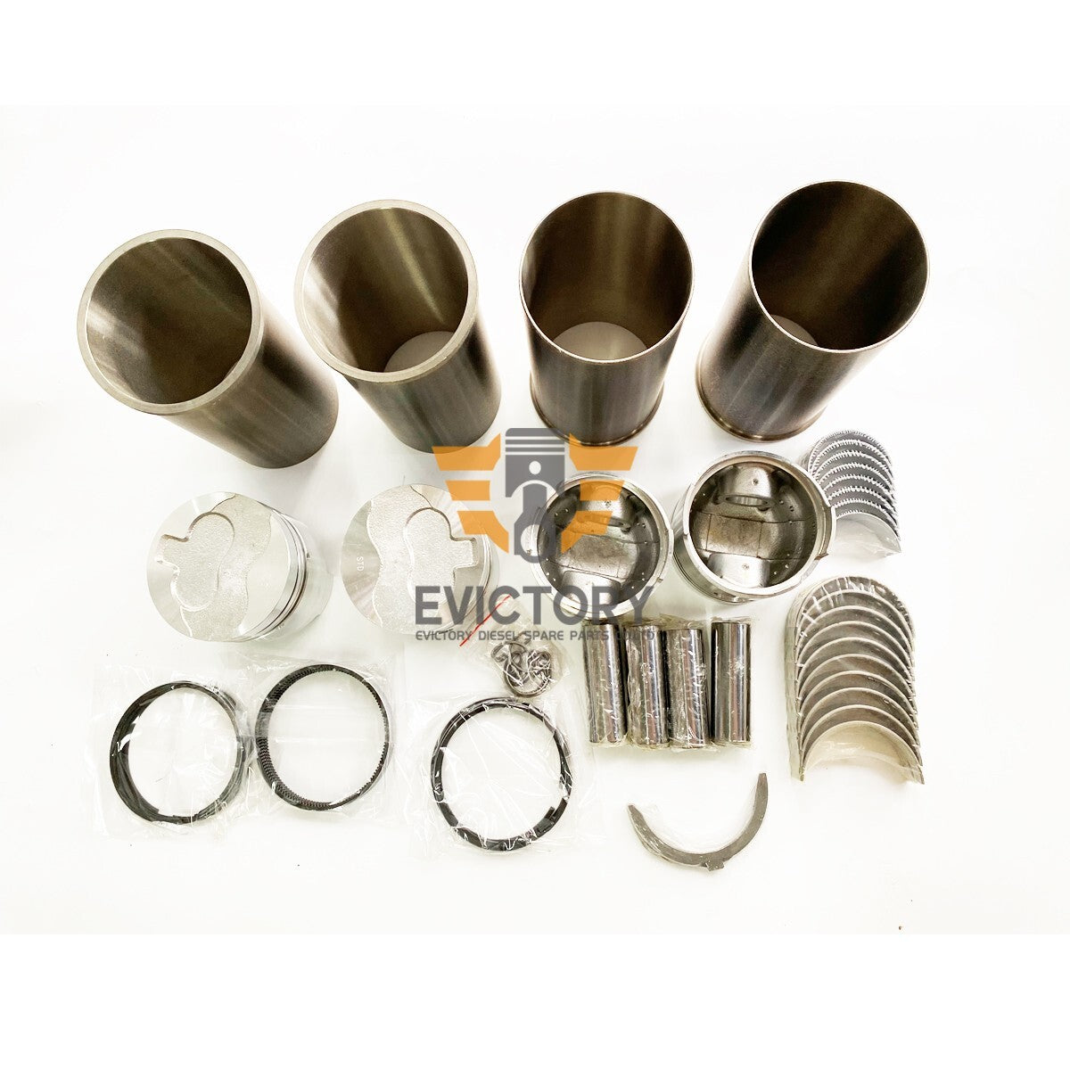 For NISSAN forklift SD25 SD23 Rebuild Kit Piston gasket + valve +guide