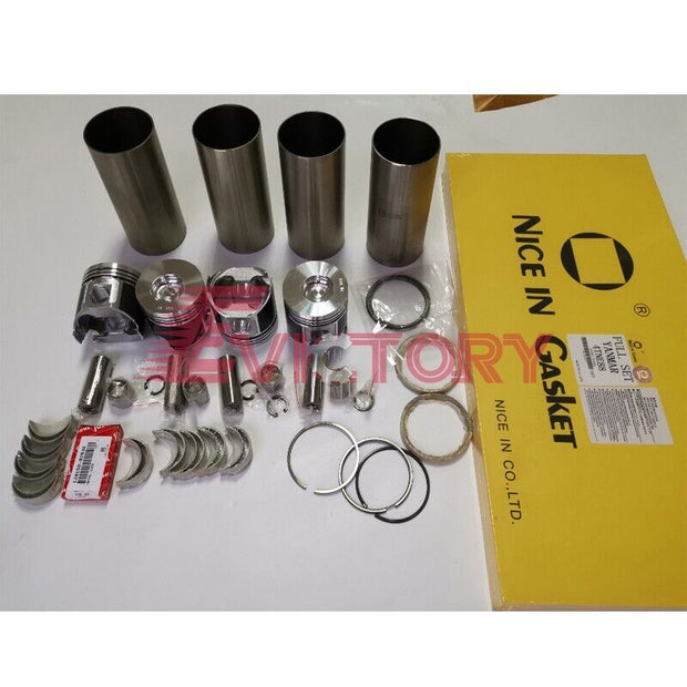 4TNV88T 4TNV88-T 4TNV88 overhaul rebuild kit liner pistons set For Yanmar engine