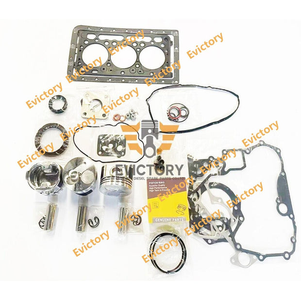 For Kubota D902 Oversize Engine rebuild kit Piston ring + full gasket kit