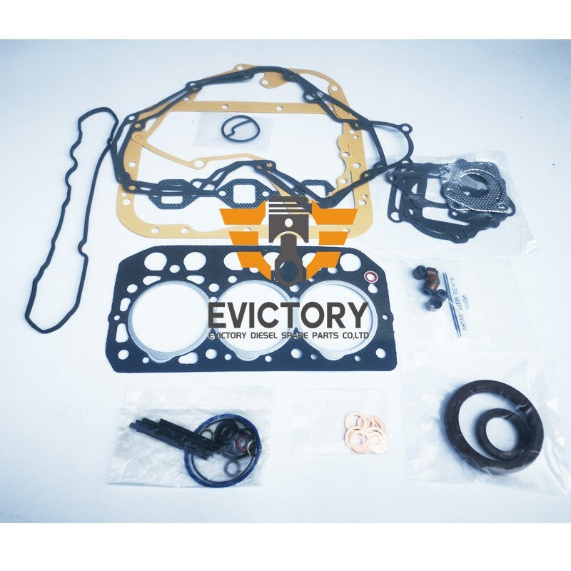 For Mitsubishi gasket bearing S3L S3L2 S3L-2 rebuild kit piston ring + 1 con rod