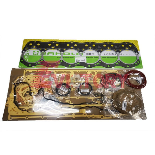 6D16T 6D16-T overhaul kit full gasket kit +engine bearing for MITSUBISHI parts