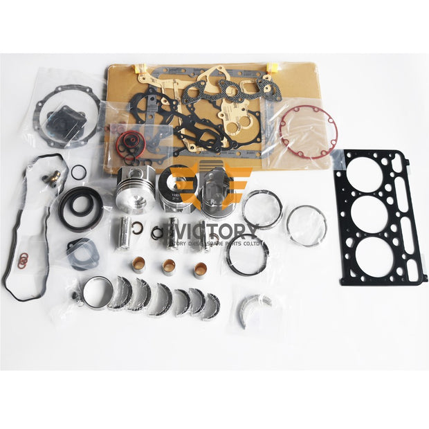 Fit for KUBOTA engine parts D1803 overhaul rebuild kit +6 valves 6 guides