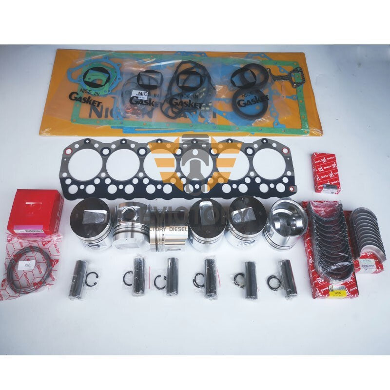 For MITSUBISHI S6S rebuild kit oversize piston + ring  0.50mm + gasket bearing