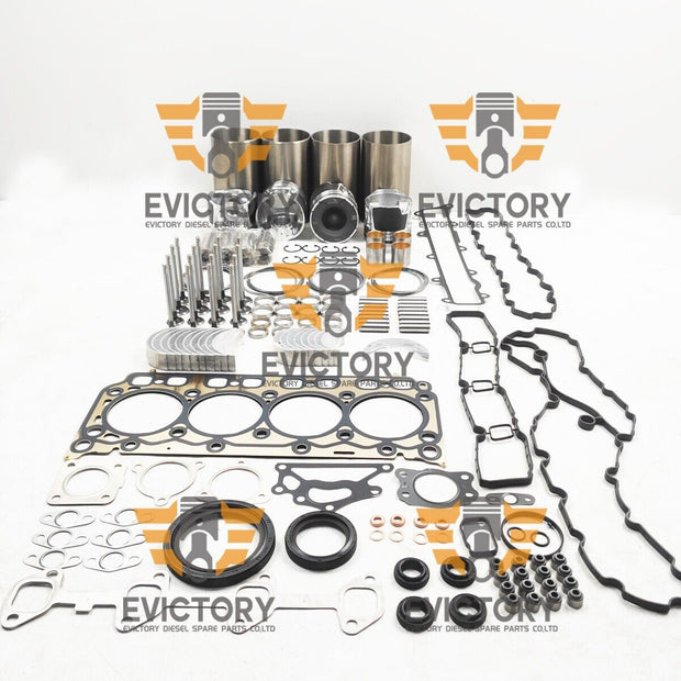 Doosan D24 Engine Overhaul rebuild kit piston ring liner gasket valve For Bobcat
