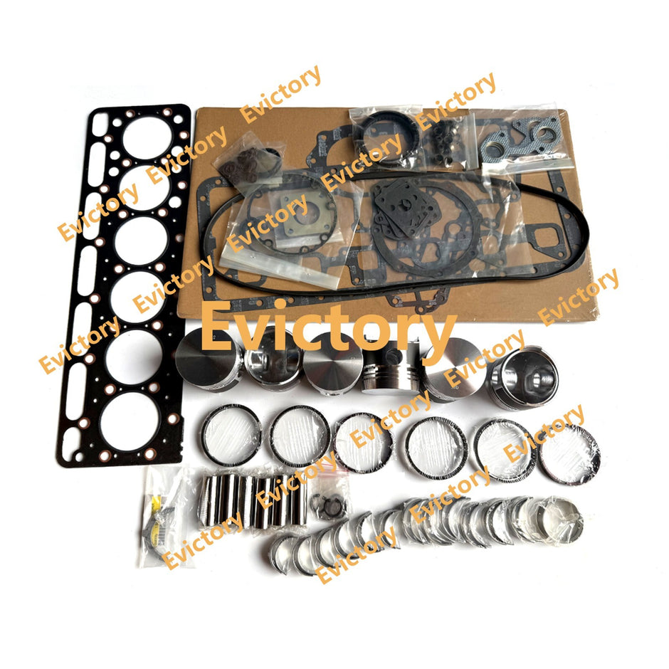 For kubota S2600 overhaul rebuild kit piston ring gasket bearing engine tractor