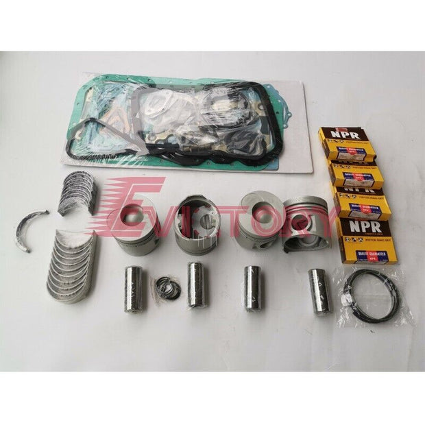 For DOOSAN forklift DB33A DB33 rebuild kit Piston + full gasket kit + bearing