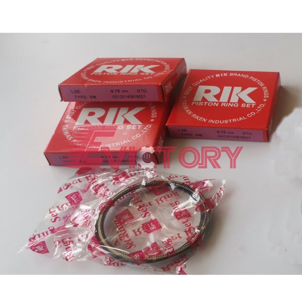 For MITSUBISHI L3C rebuild kit piston ring + crankshaft conrod bearing