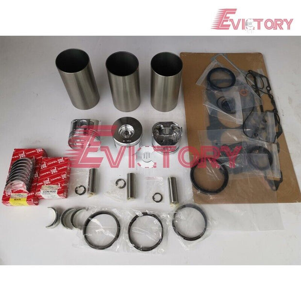 For Isuzu 3CE1 engine rebuild kit piston liner bearing valve guide full head gas