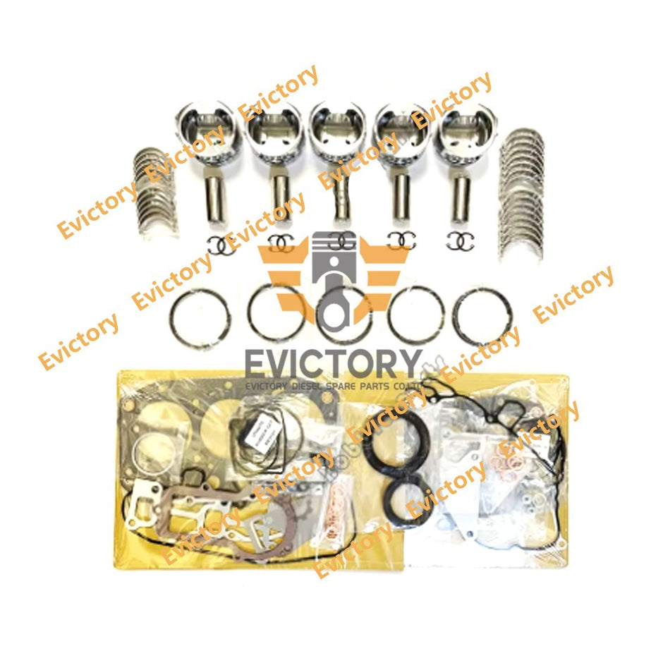 F2803 Rebuild Kit piston with ring +0.50 gasket bearing For Kubota M5400 M4700