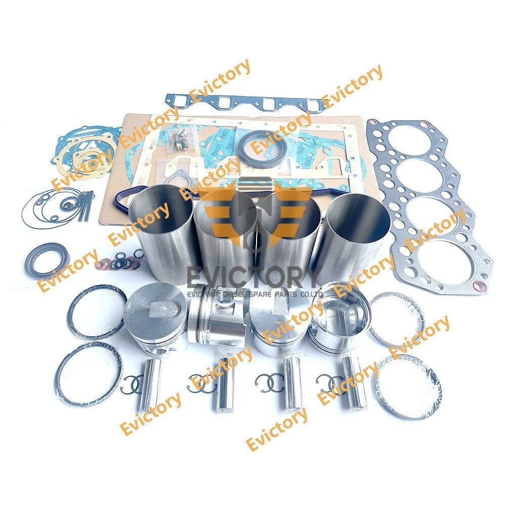 For Mitsubishi S4E S4E2 rebuild overhaul kit piston valves liner gasket bearing