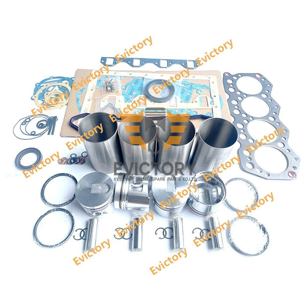 For Mitsubishi S4E S4E2 rebuild overhaul kit piston valves liner gasket bearing