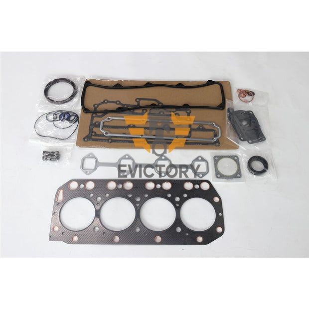 For Yanmar 4TN100E 4TN100L 4TN100 4TNE100 full gasket kit + big small bearings