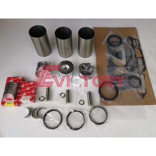 For Yanmar 3TNV82A 3TNV82 rebuild  kit valve guide seat con rod water pump