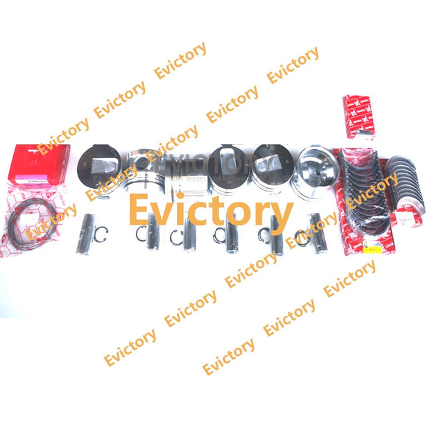 For Mitsubishi forklift S6S Engine rebuild kit piston ring bearings