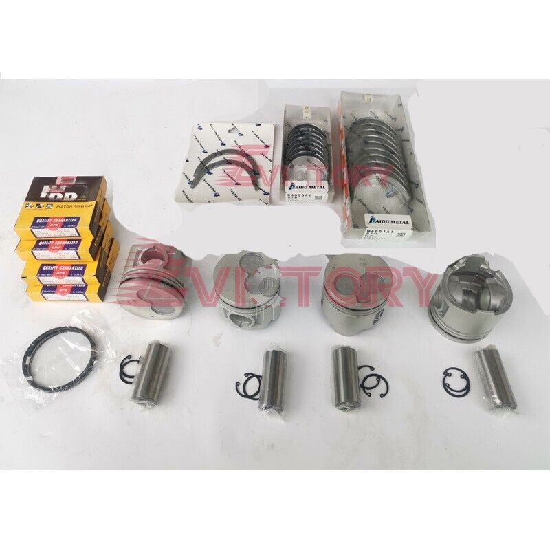 4JG2-T 4JG2 4JG2T engine rebuild kit piston + ring bearing for Isuzu spare parts
