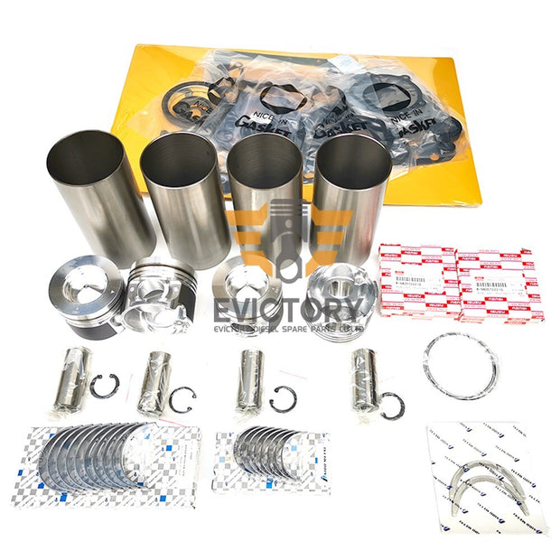For Isuzu 4JJ1T 4JJ1X 4JJ1 rebuild kit piston ring liner gasket bearing valves