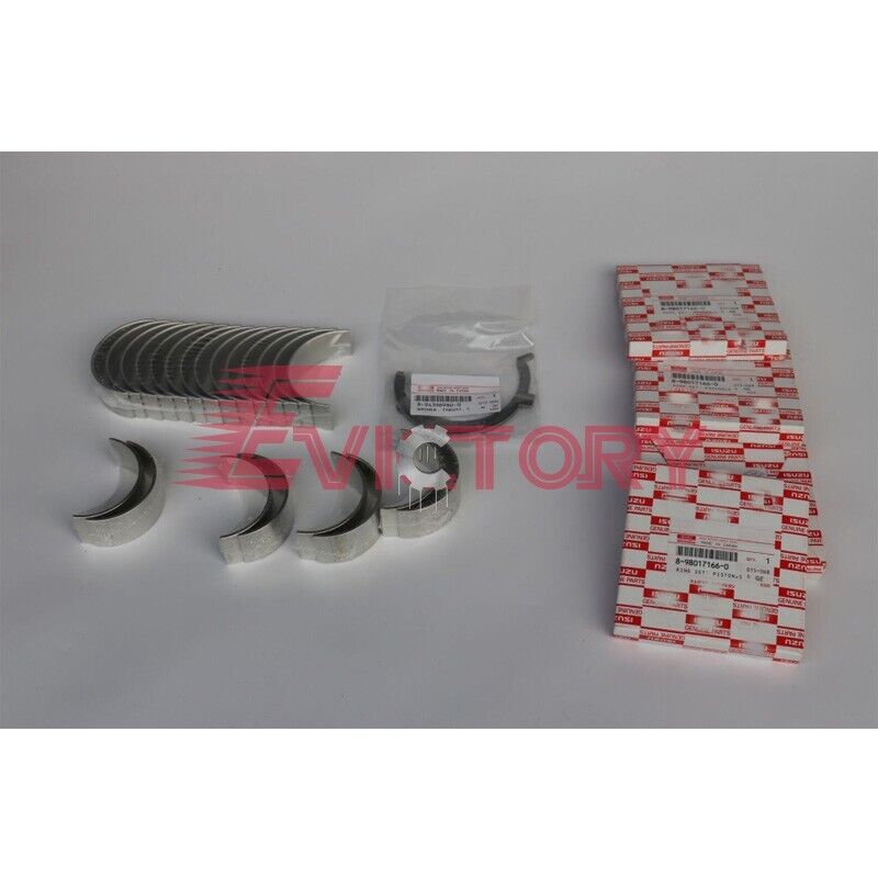 For ISUZU 4HK1-TC 4HK1T 4HK1 rebuild kit piston ring + main conrod bearing