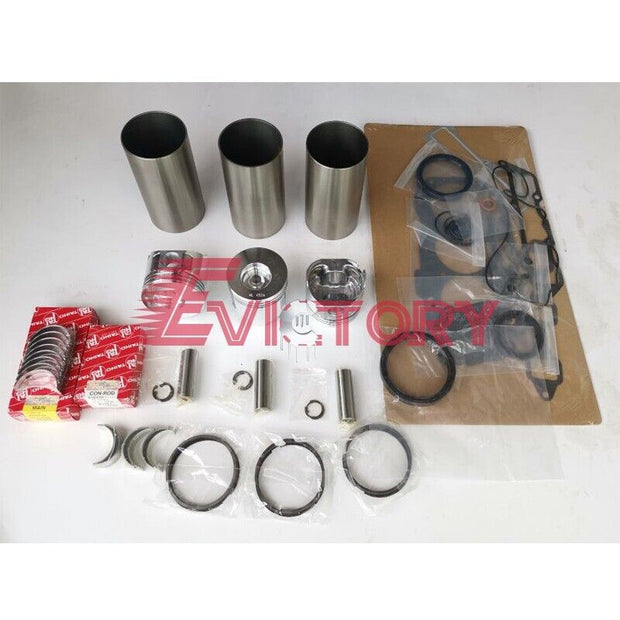 for Yanmar 3TN82E 3TNE82A 3TNE82 rebuild kit piston ring liner gasket bearing