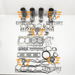 For Doosan D70S-7 D34 Engine Overhaul rebuild kit piston ring liner gasket valve
