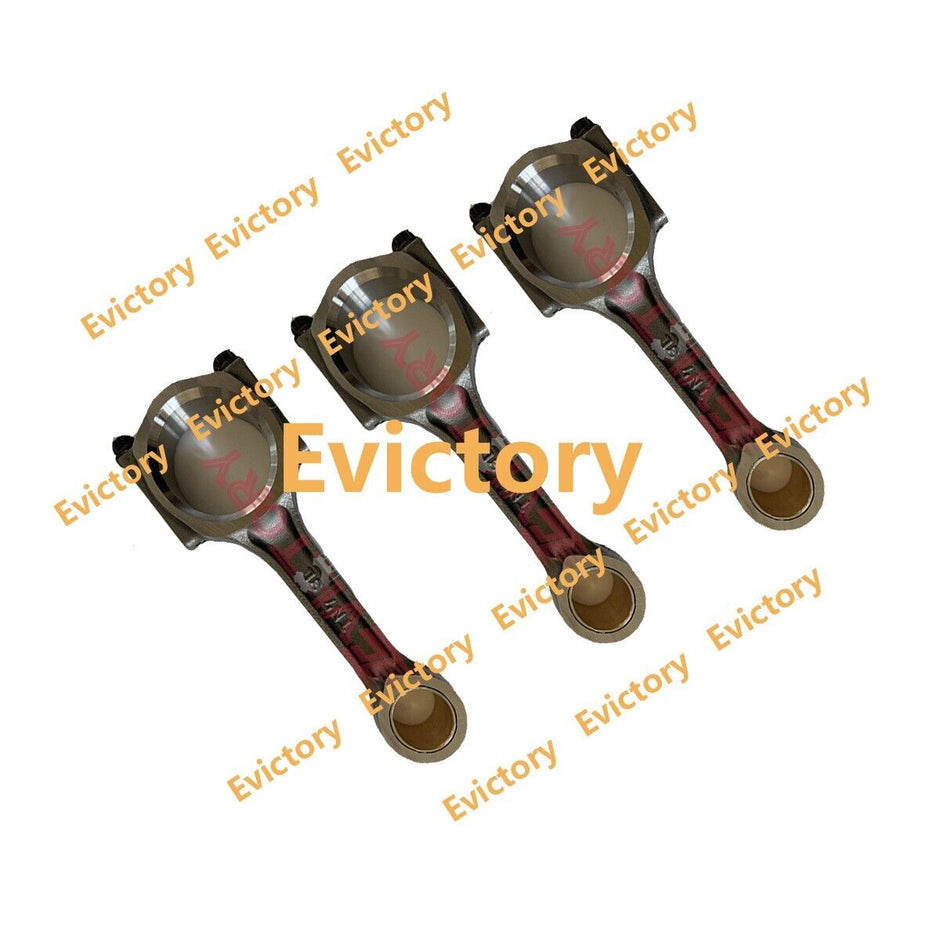 For Yanmar 3D82 3D82AE 3TNV82A 3TNV82 engine overhaul rebuild kit + 3pcs conrod