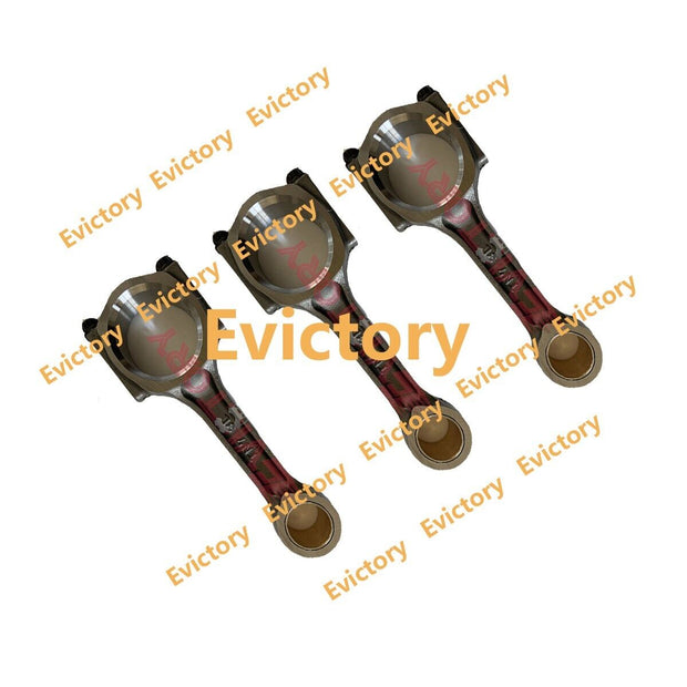 For Yanmar 3D82 3D82AE 3TNV82A 3TNV82 engine overhaul rebuild kit + 3pcs conrod