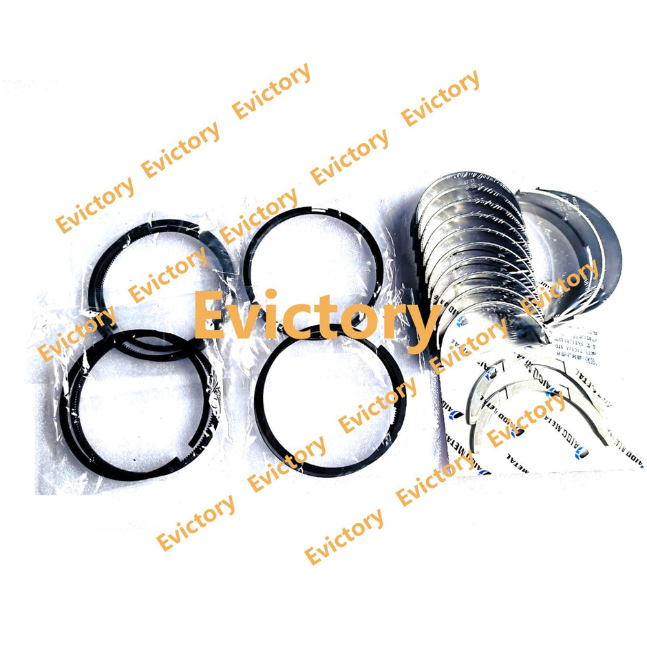 For ISUZU parts 4KH1 rebuild kit Piston ring full gasket kit engine bearings