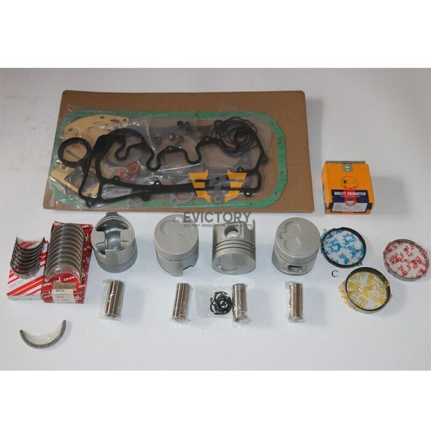 For ISUZU 4LC1 rebuild overhaul kit piston ring gasket bearing + 8pcs valve
