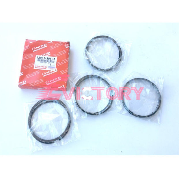 For Hino N04C-T N04CT N04C rebuild kit piston + ring + cylinder head gasket kit