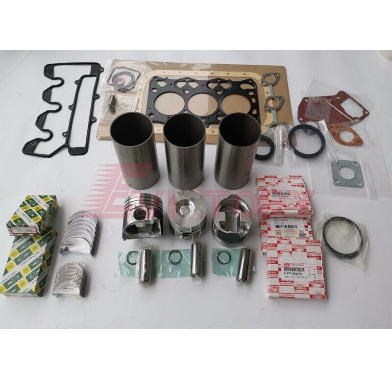 For Isuzu 3LD2 rebuild kit piston ring valve gasket liner main conrod bearing