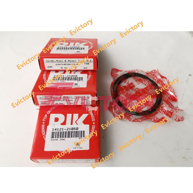 For kubota D1703 overhaul rebuild kit piston ring + cylinder gasket head kit