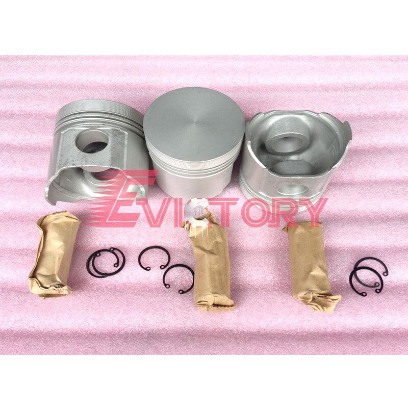 For Yanmar 3T84 3D84-1 3T84HL cylinder head rebuild kit piston ring gasket