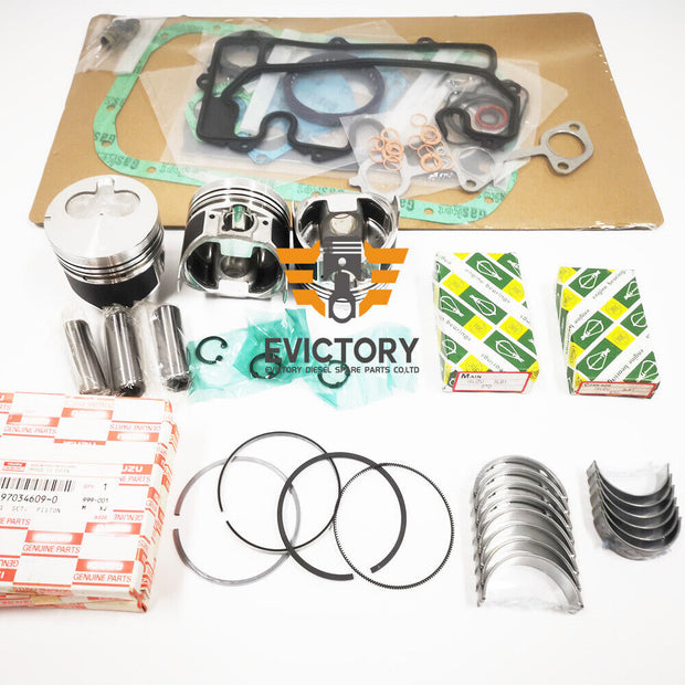 For ISUZU 3LB1 rebuild kit fuel injection pump + piston ring bearing gasket