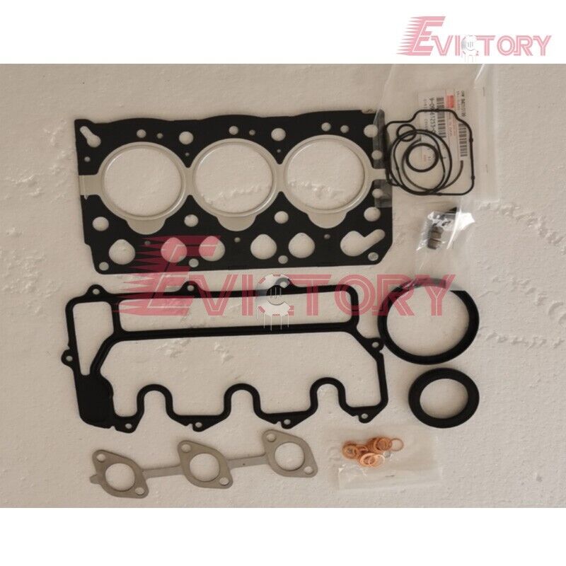 For Isuzu 3LA1 rebuild overhaul kit piston liner gasket cylinder + All bearings