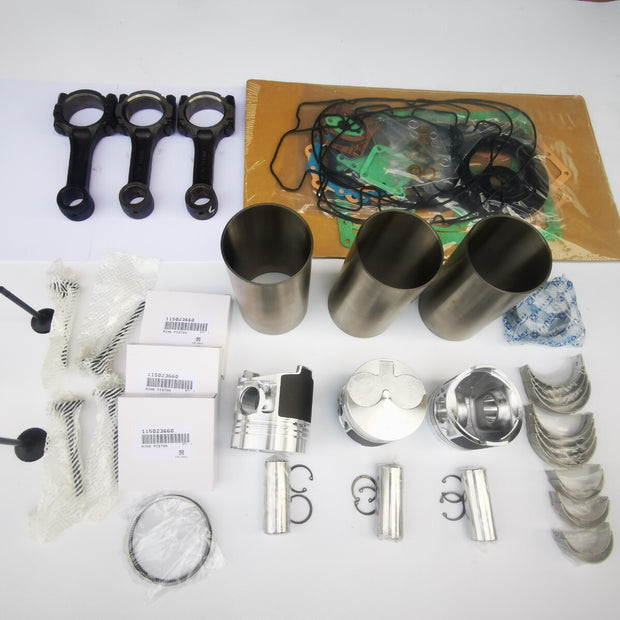 For Perkins 403D-15 403C-15 rebuild kit + 1PC crankshaft + 3 connecting rods