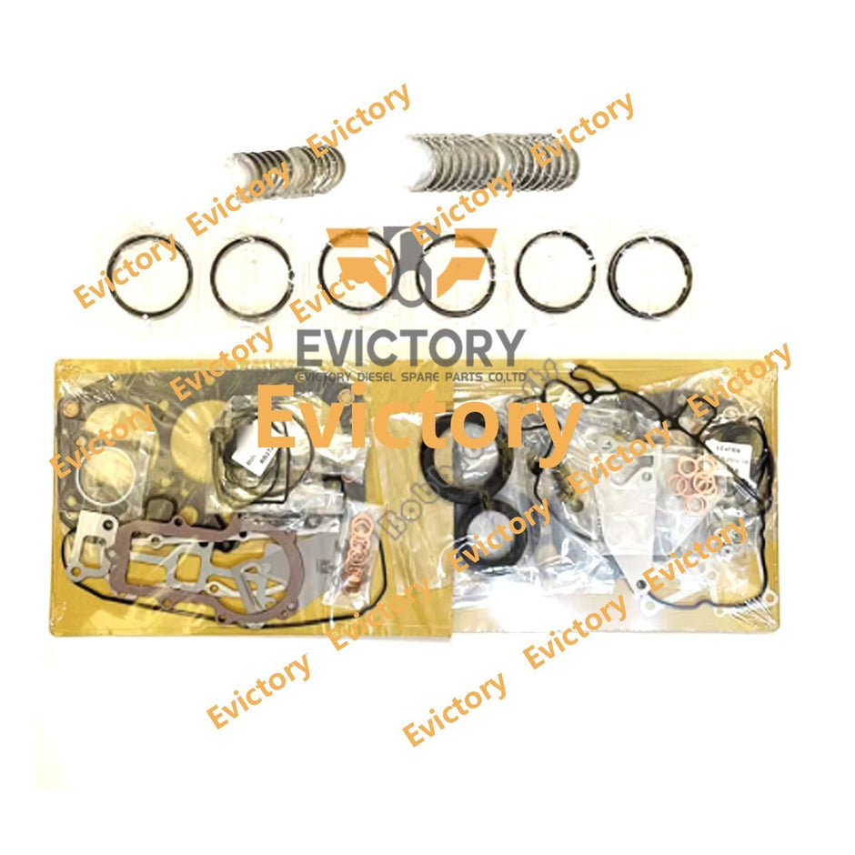 For kubota S2800 rebuild kit piston ring + main conrod bearing + full gasket kit