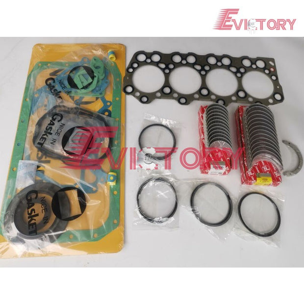 For Hyundai Kia forklift engine D4CB rebuild kit +piston ring gasket bearing