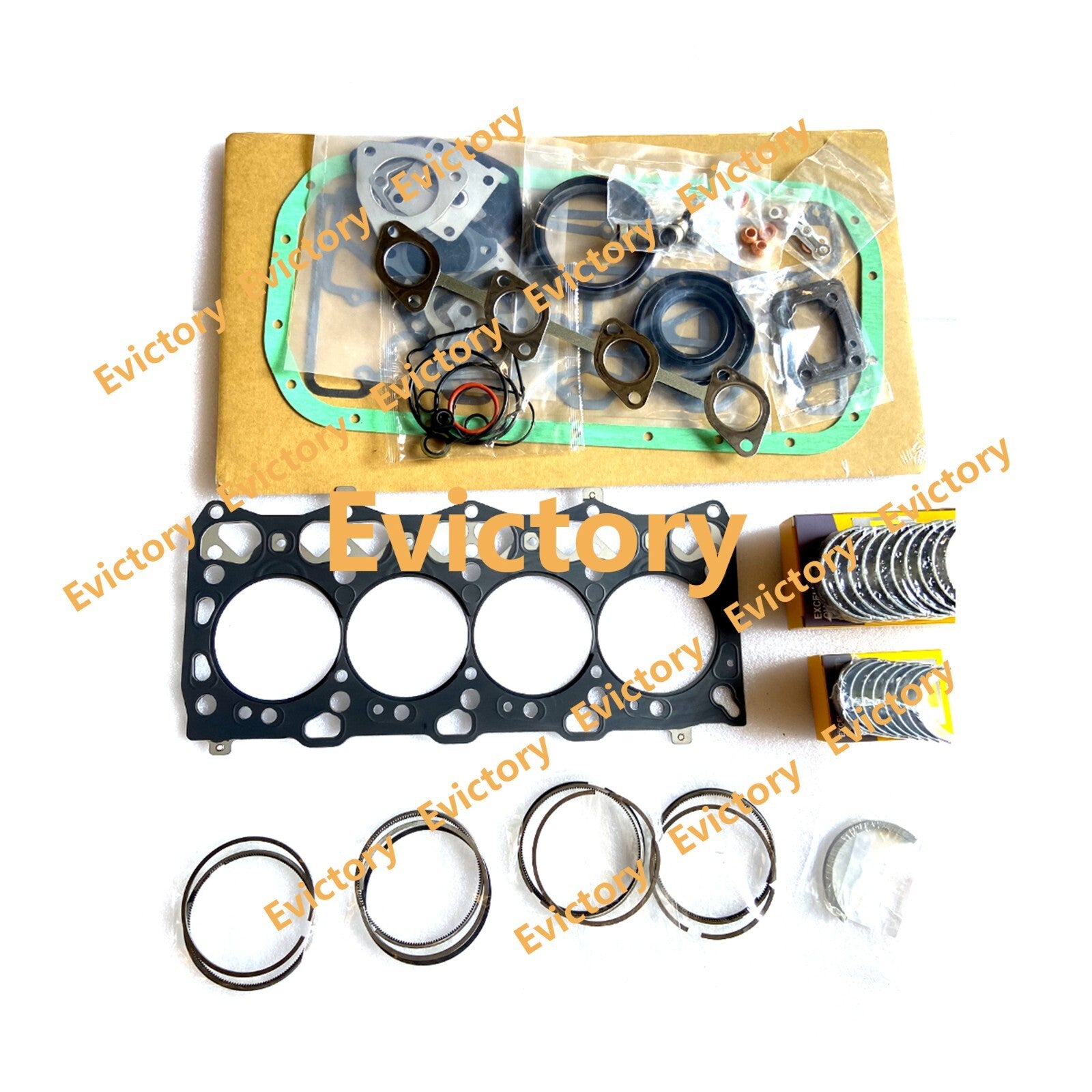 For Isuzu O/H 4LE2 4LE2X rebuild kit + connecting rod EX70-3 ZX75US-3 ZX40U
