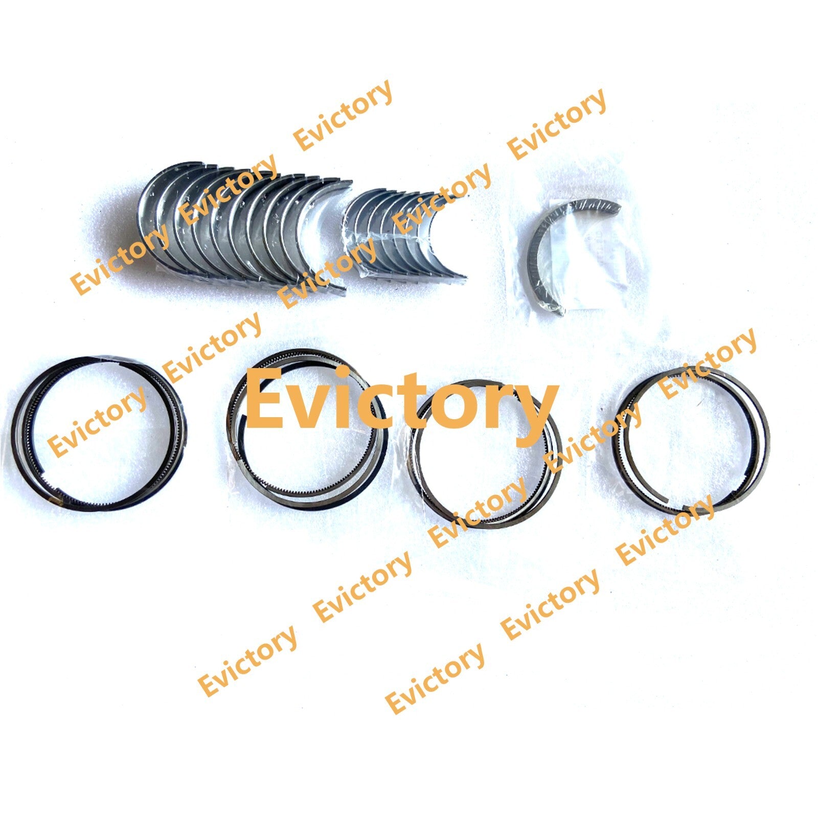 For Isuzu 4LE2 Electric injection rebuild kits gasket bearing piston ring liner