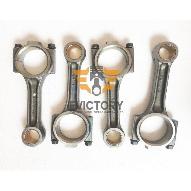 for yanmar engine 4TNE94 4D94E rebuild overhaul kit + 4pcs connecting rod