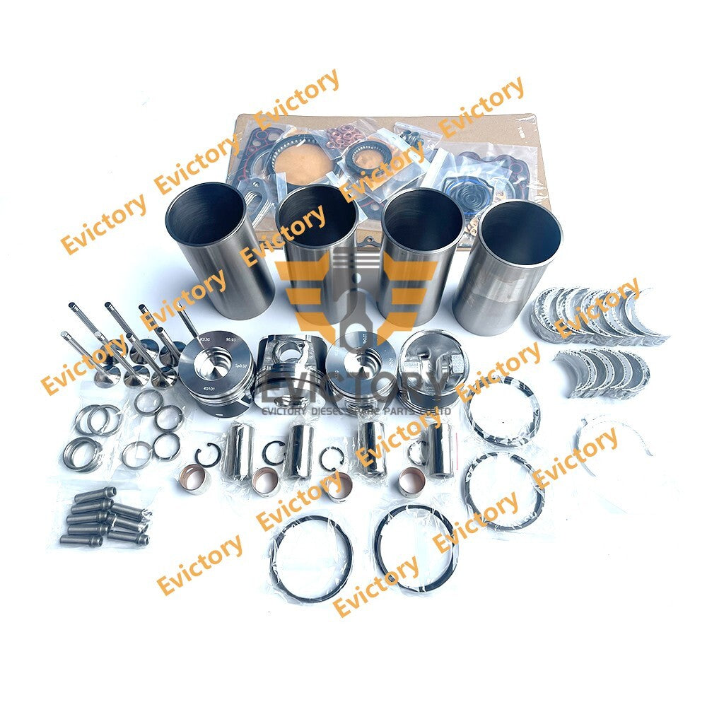 For DEUTZ BF4L1011 overhaul kit valve+piston+ring+gasket+bearing+liner set