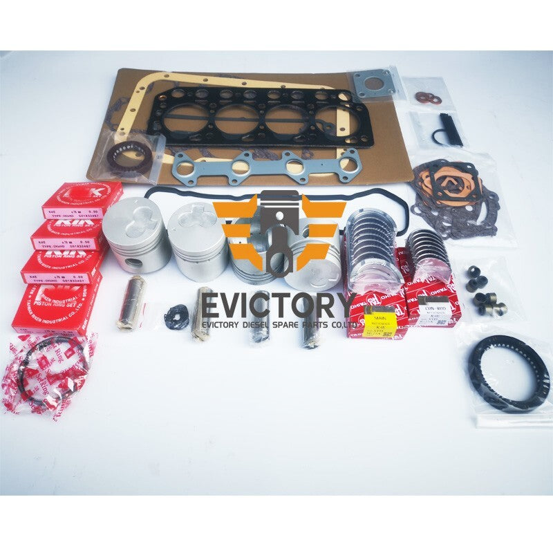 For Mitsubishi K4D rebuild overhaul kit Piston With Ring +0.50MM Gasket Bearing