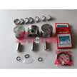 For kubota D1703 rebuild overhaul kit piston ring gasket bearing + 6pcs valve