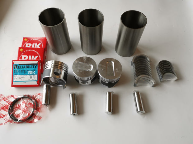 Fit for Mitsubishi S3L-2 S3L S3L2 Fuel injection Pump + piston liner gasket brgs