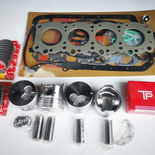 For Isuzu 4FE1 rebuild kit piston + ring full gasket kit big small bearings