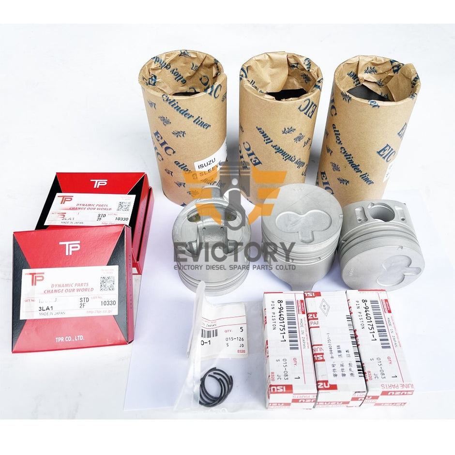 For Isuzu 3LA1 water pump  3LA1 rebuild overhaul kit Excavator engine parts