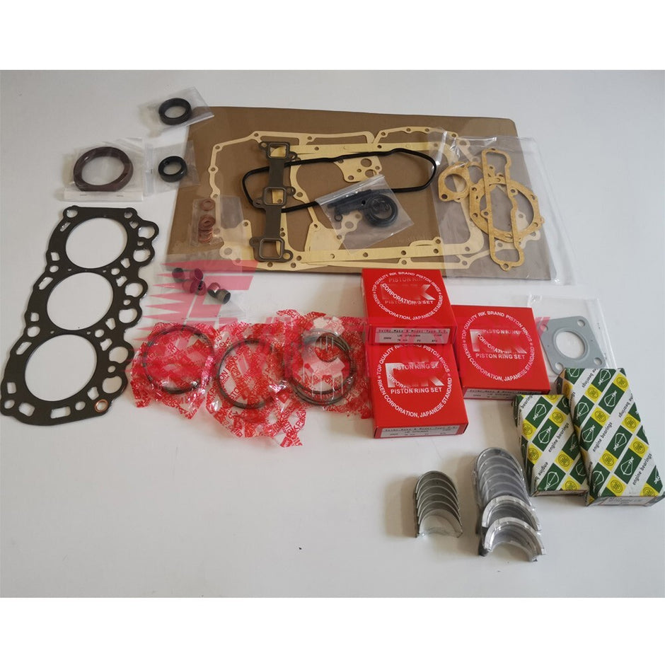 MITSUBISHI L3E rebuild kit piston ring cylinder liner head gasket bearing valve